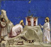 GIOTTO di Bondone Joachim-s Sacrificial Offering France oil painting artist